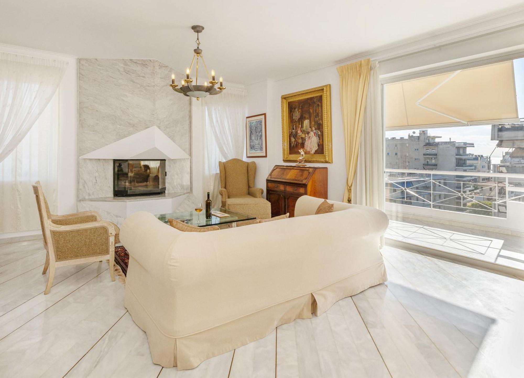 Nice Sea View Elegant Apartment Athena Bagian luar foto