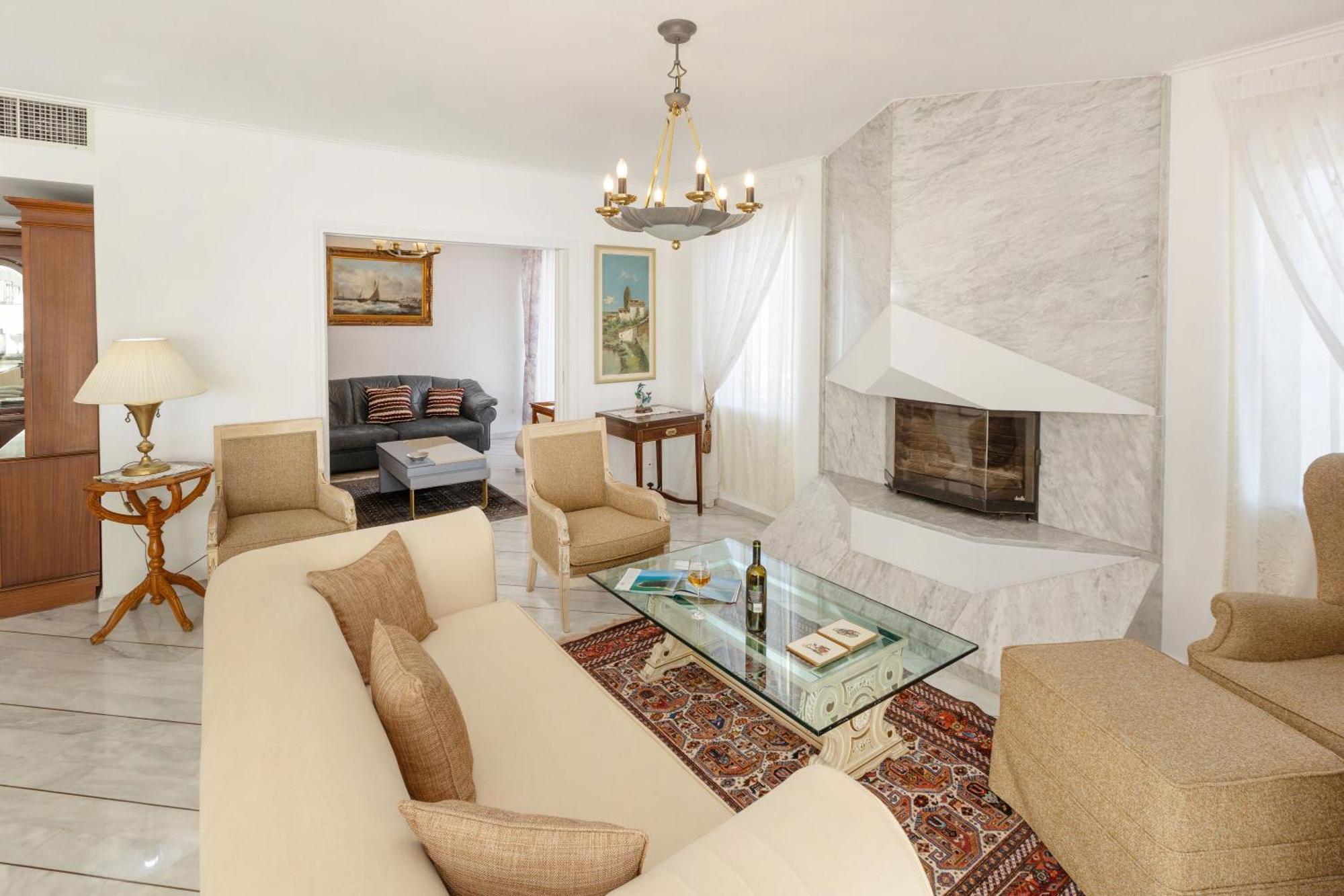 Nice Sea View Elegant Apartment Athena Bagian luar foto