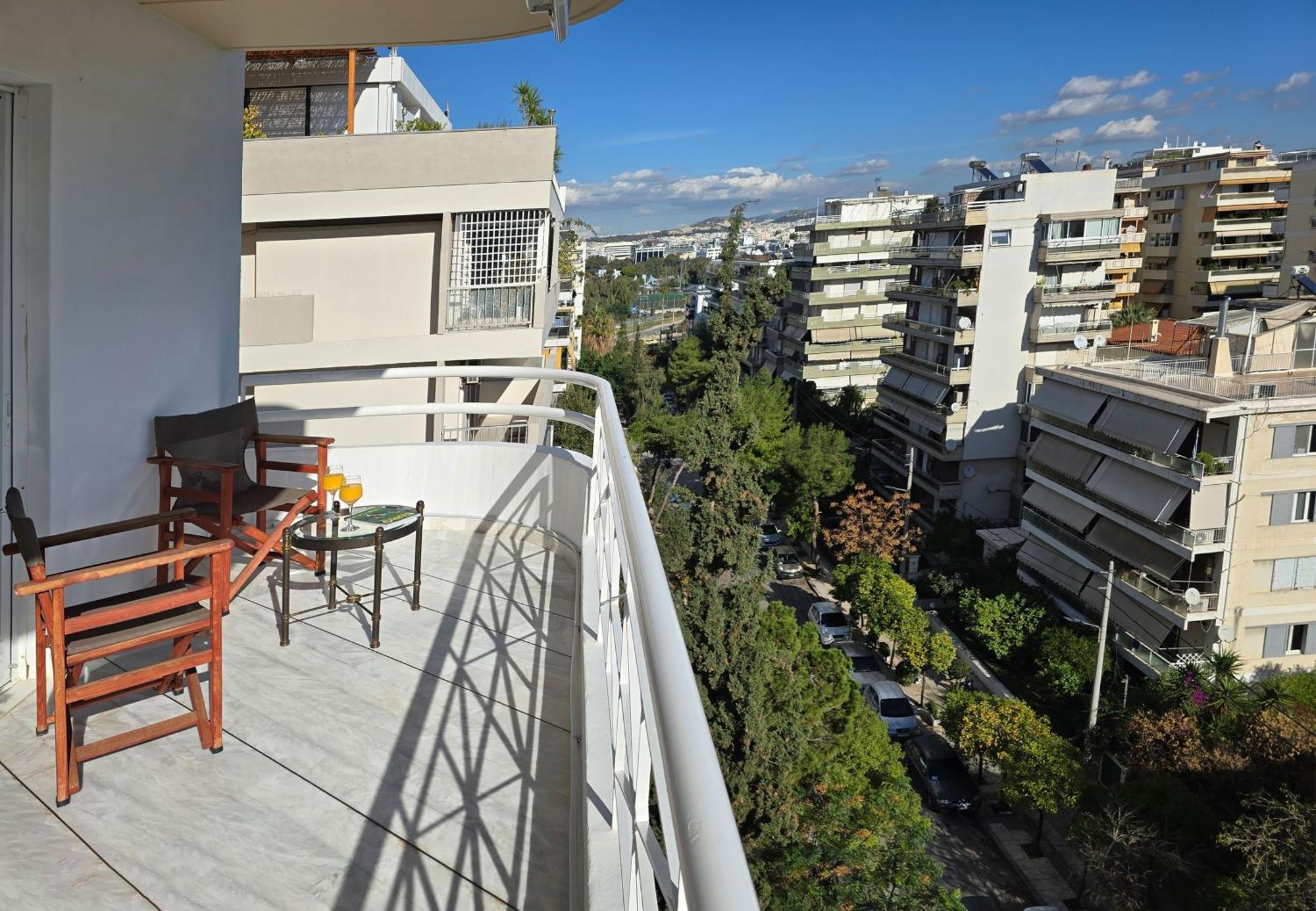 Nice Sea View Elegant Apartment Athena Bagian luar foto